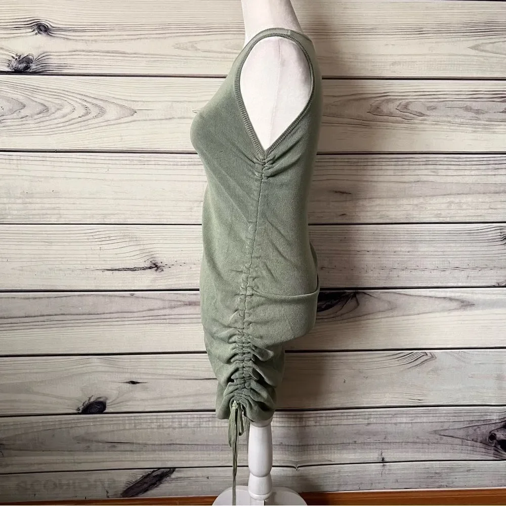 Princess Polly Lioness Sage Green Military Minds Ruched Mini Dress